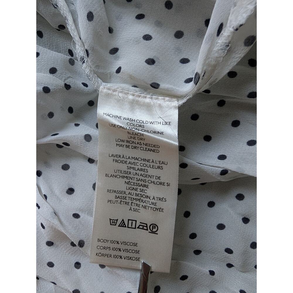 NWT By Anthropologie Long-Sleeve Smocked Tiered Maxi Dress Sz M Polka Dot #7H461 - Picture 9 of 10